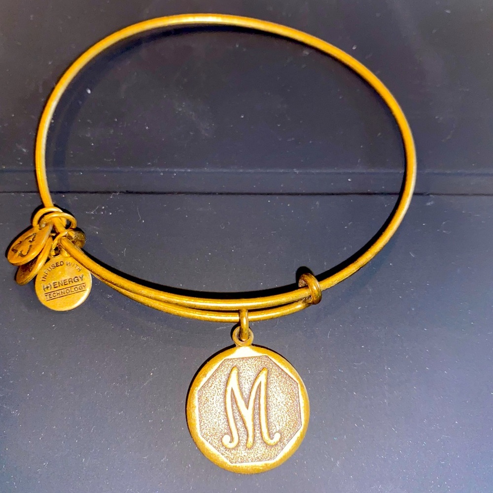 Alex & Ani “M” charm bracelet